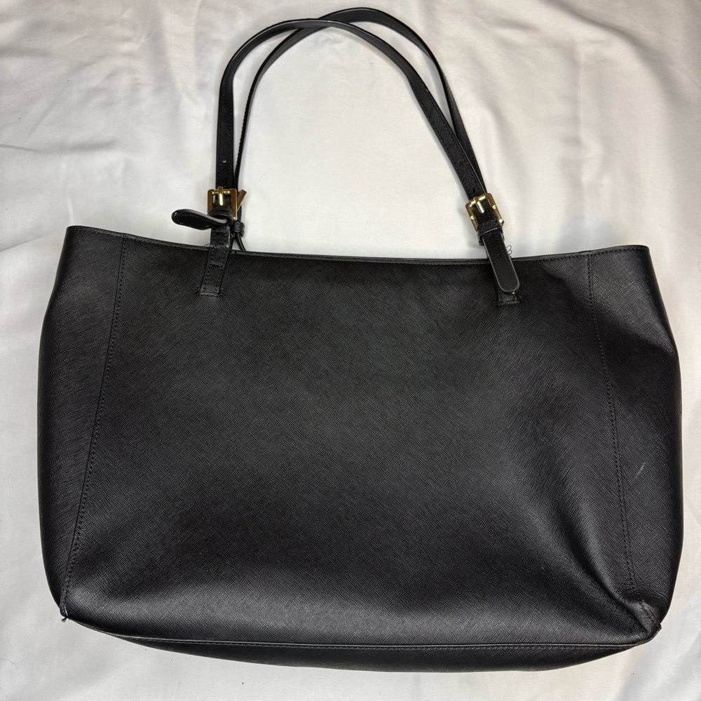 ❌SOLD!❌ $320 Tory Burch York Tote Black Saffiano Leather size Large EUC - Picture 7 of 17
